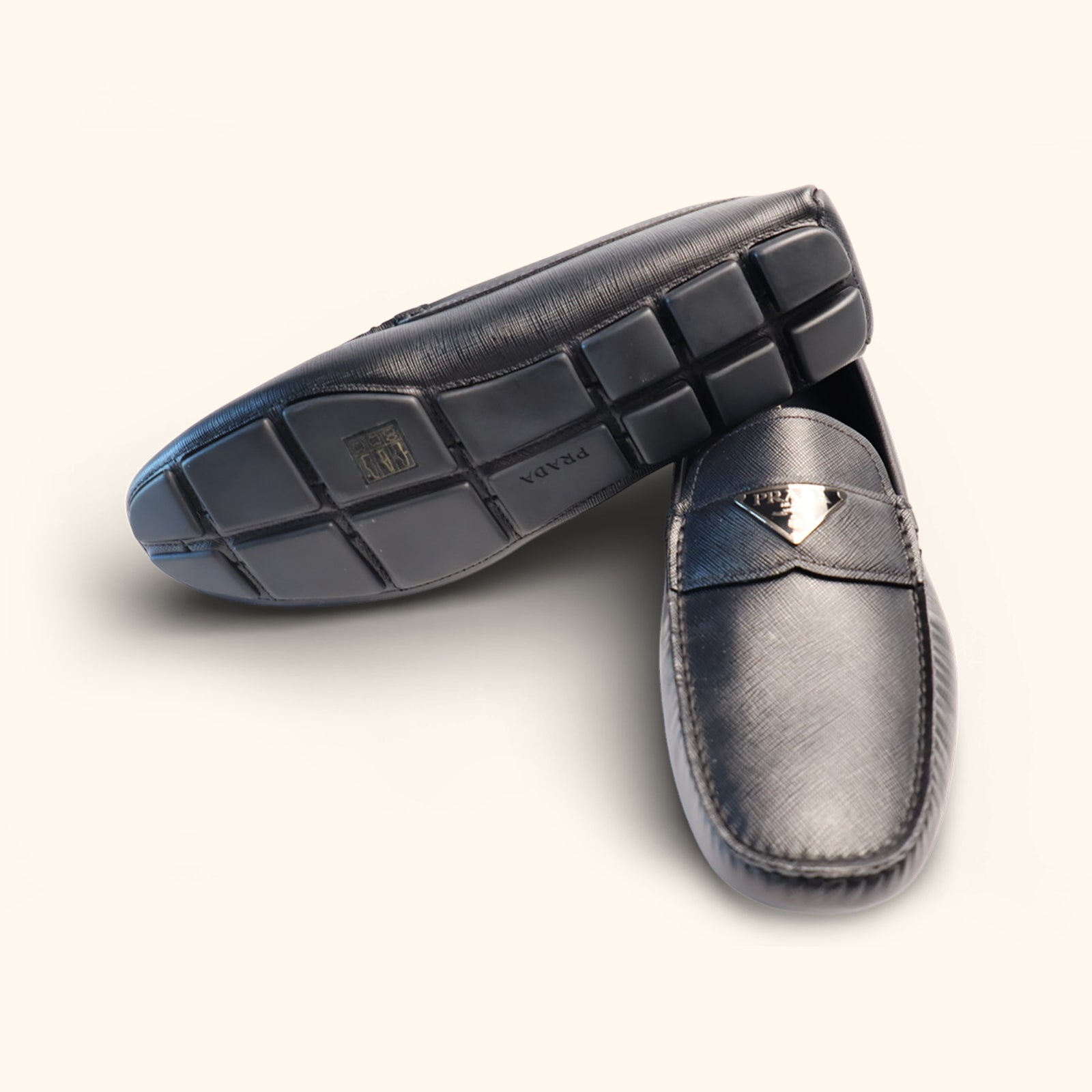Saffiano Mens leather driver