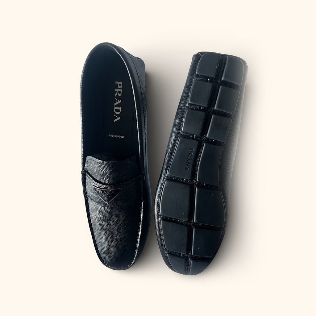 Saffiano Mens leather driver