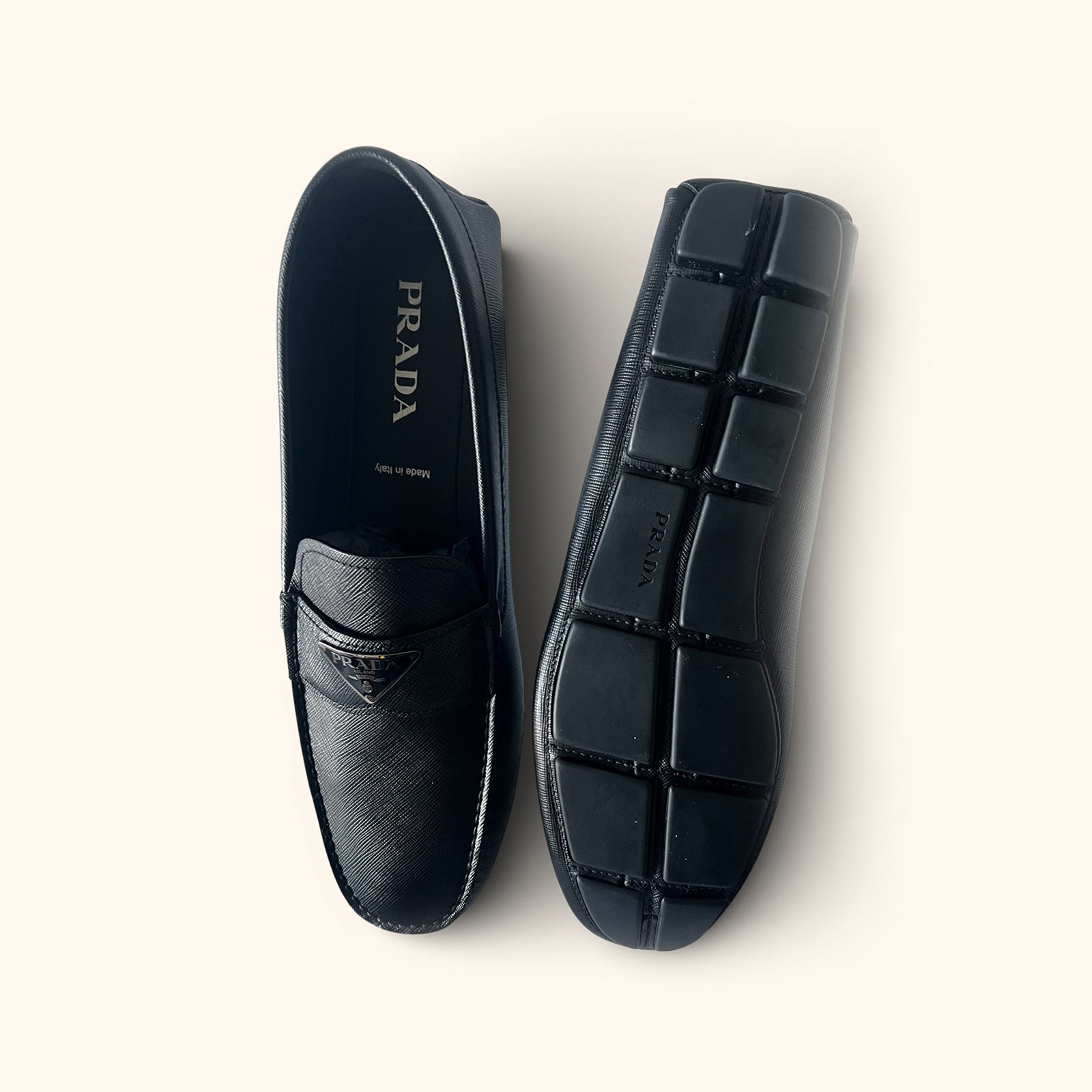 Saffiano Mens leather driver