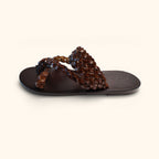 MENS BRAIDED TOEHOLD STRAP SANDALS