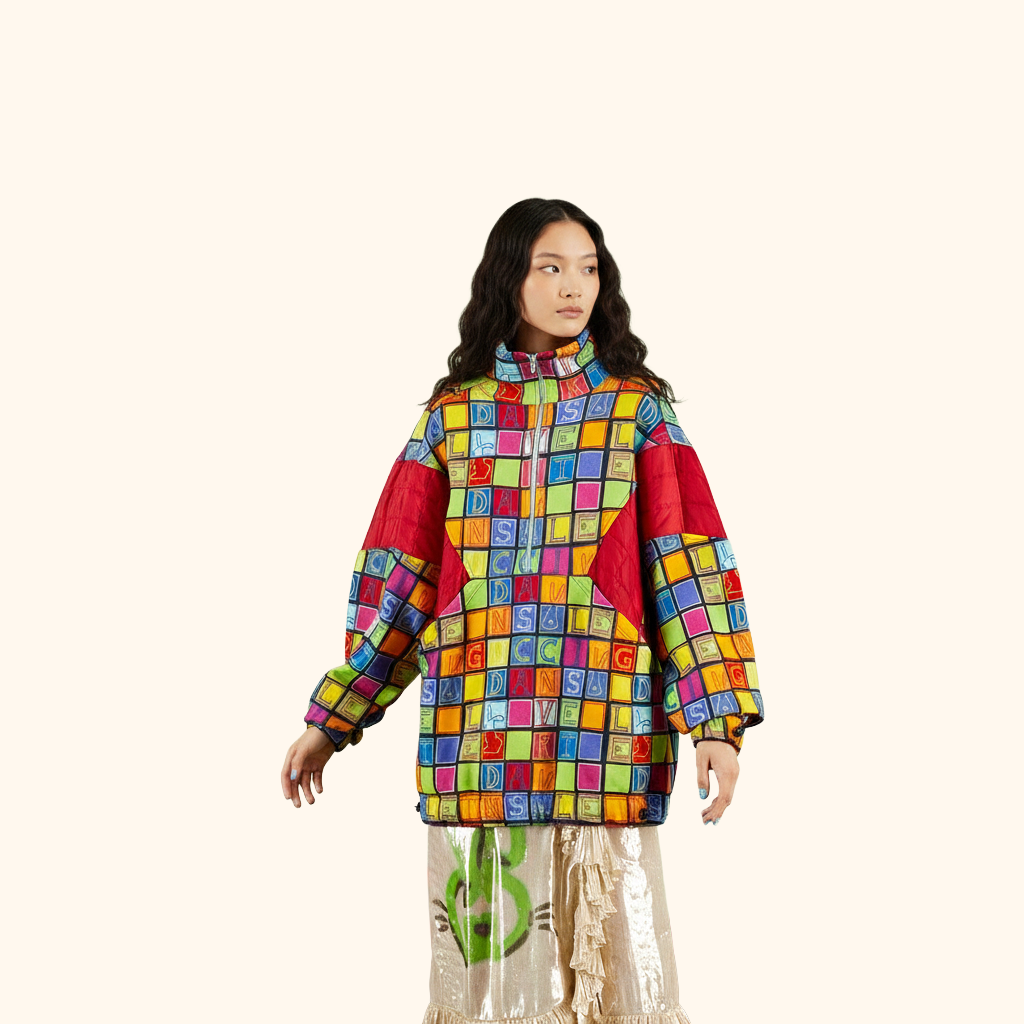 Multicolour Cube Jacket