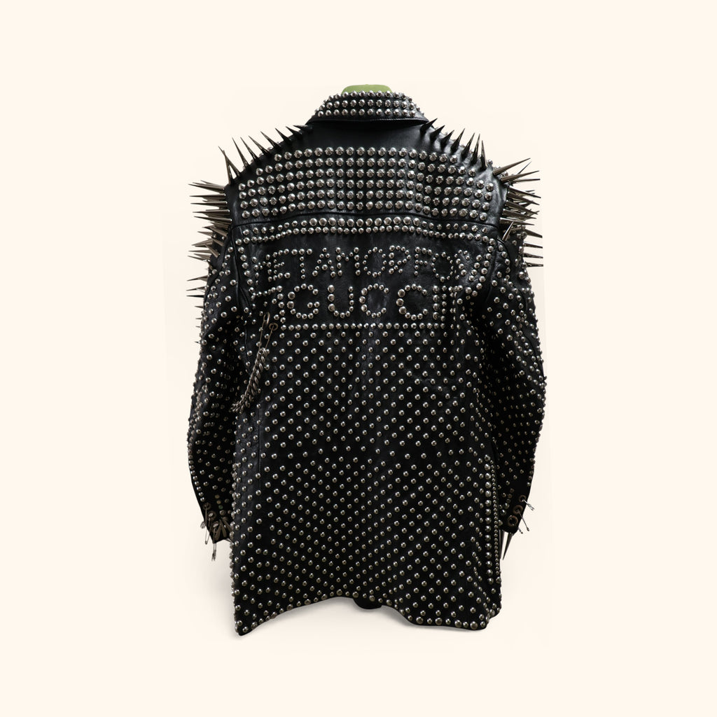 Punk leather jacket