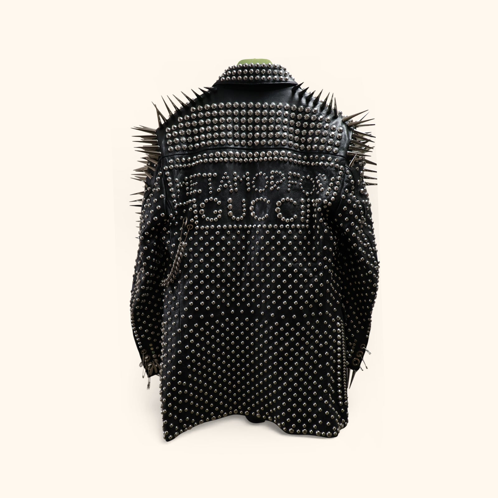Punk leather jacket
