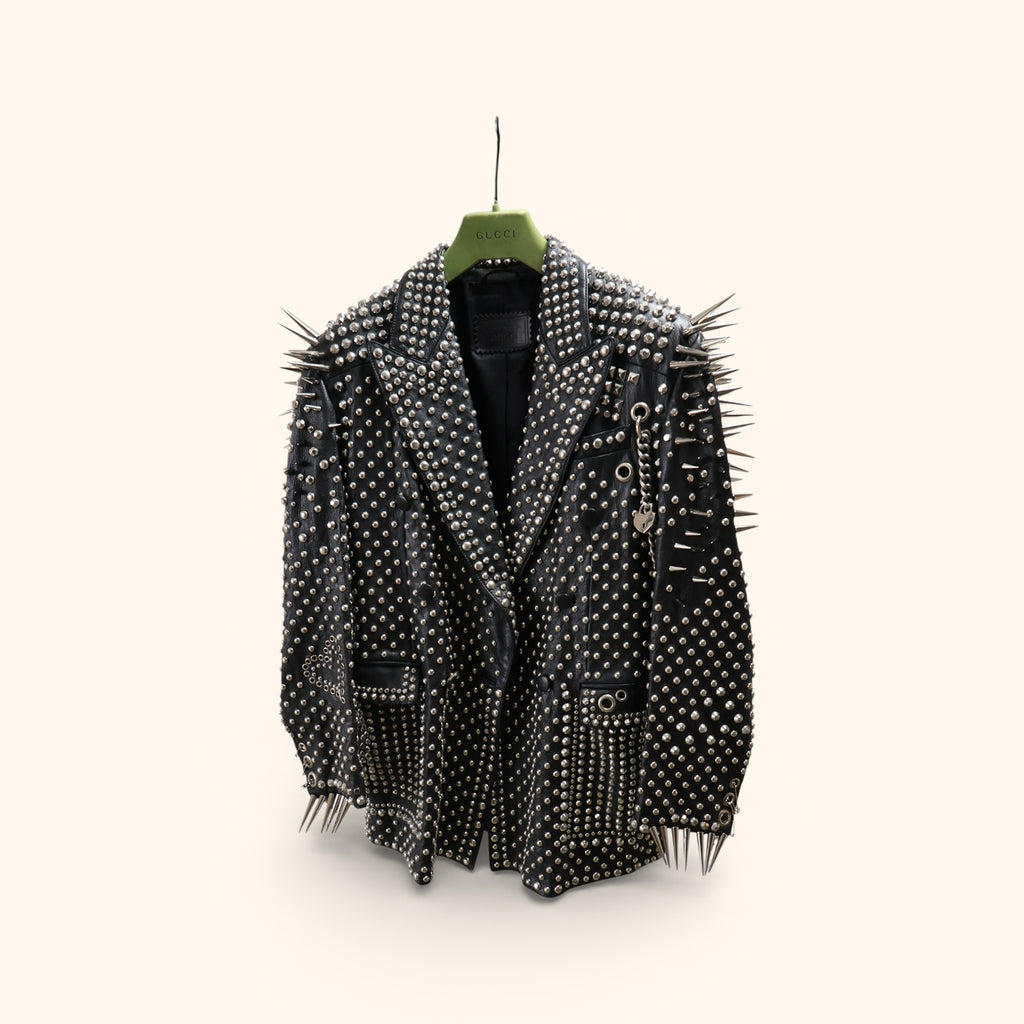 Punk leather jacket