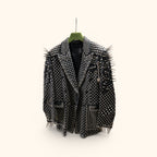 Punk leather jacket