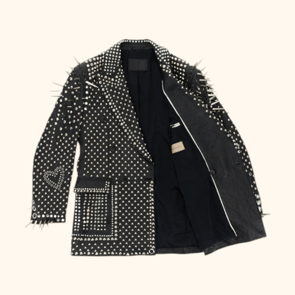 Punk leather jacket