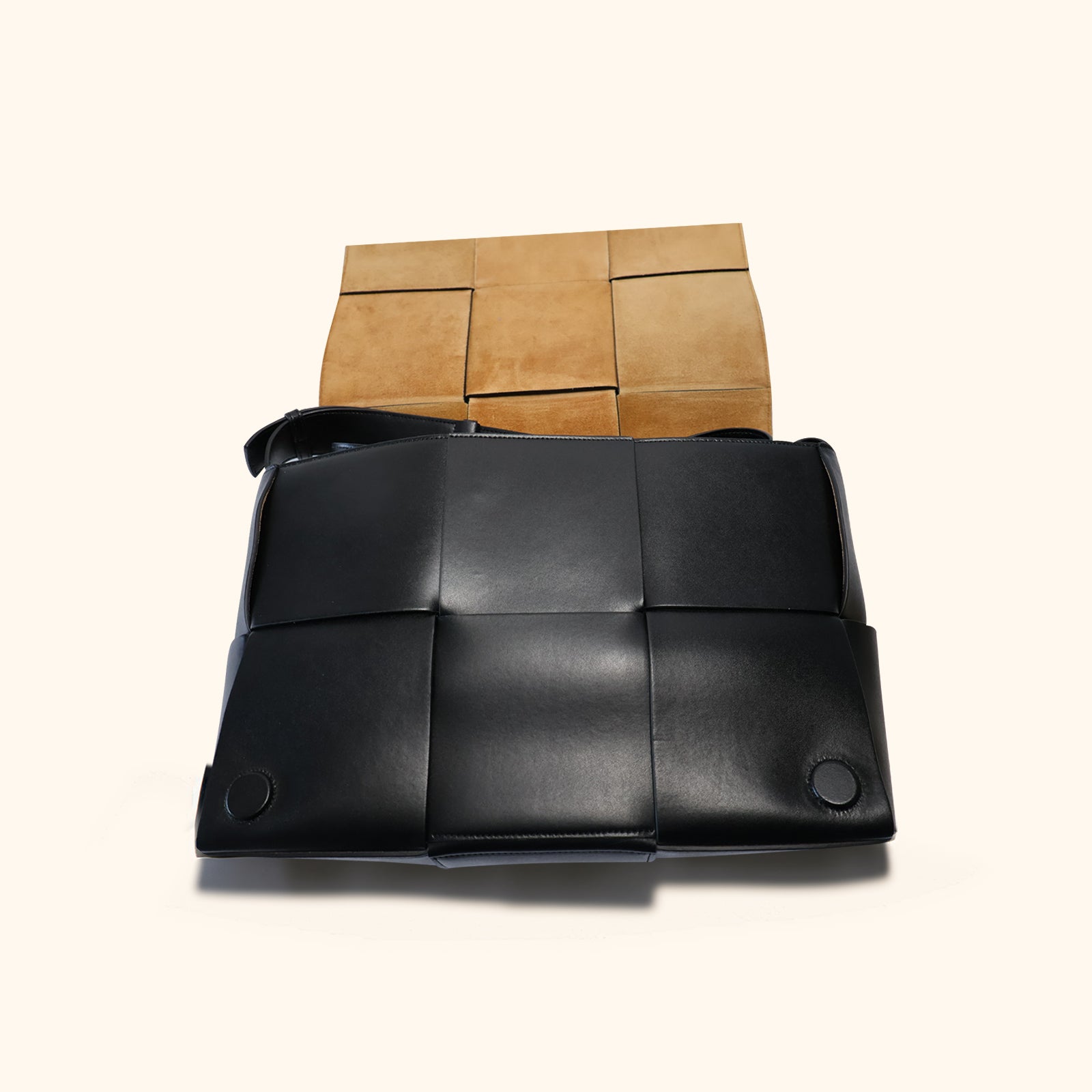 Intrecciato with adjustable strap