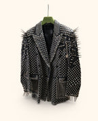 Punk leather jacket