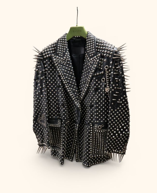 Punk leather jacket