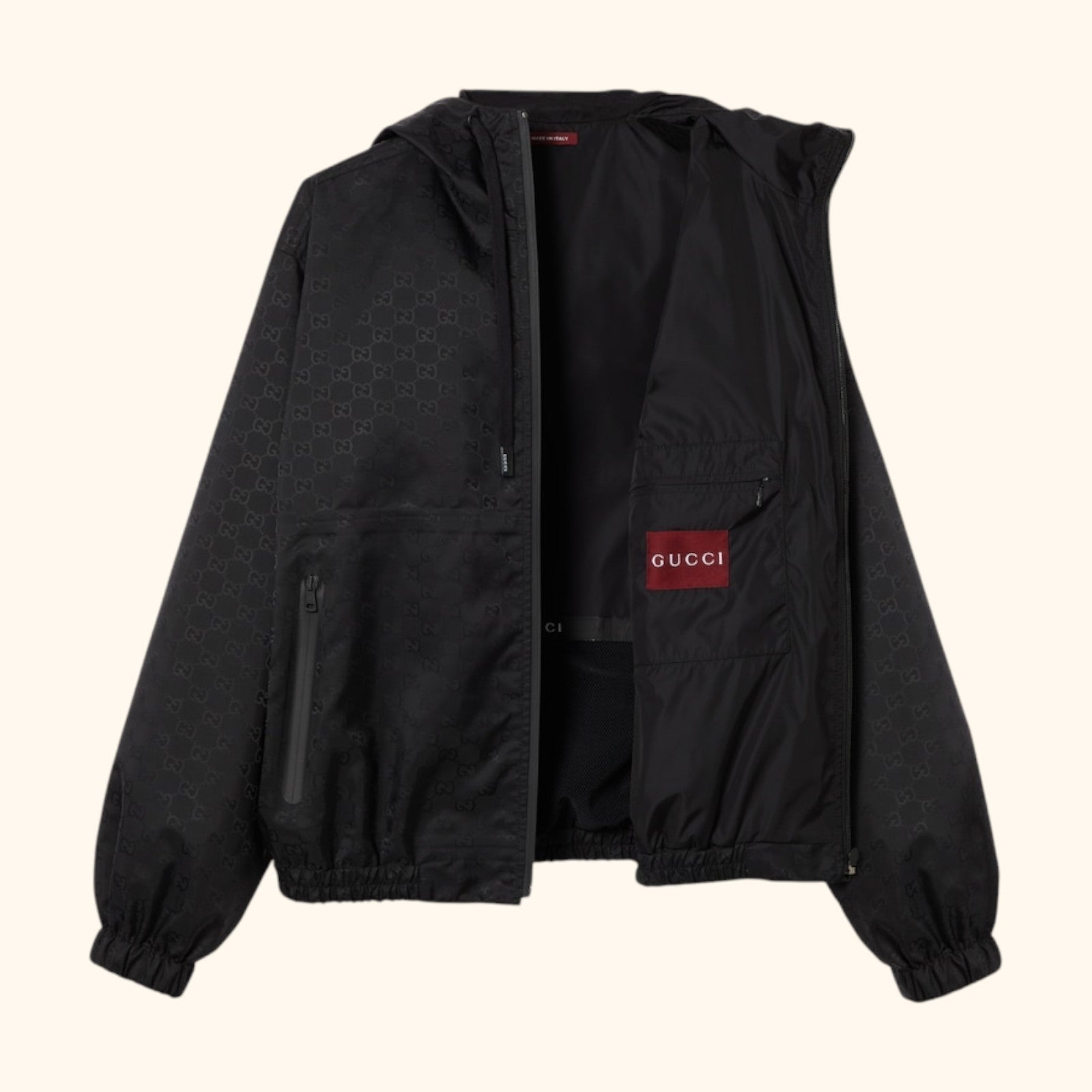 Men’s windbreaker with hood