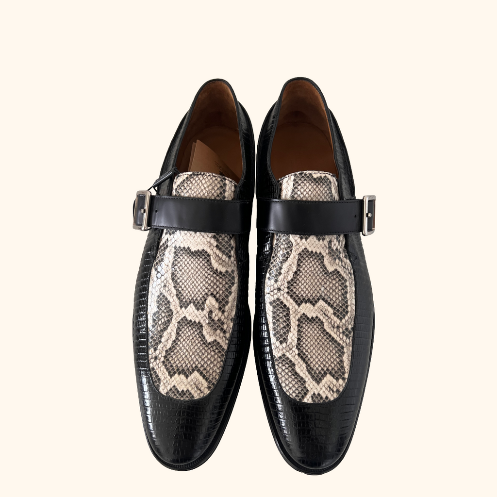 BUrberry python loafers