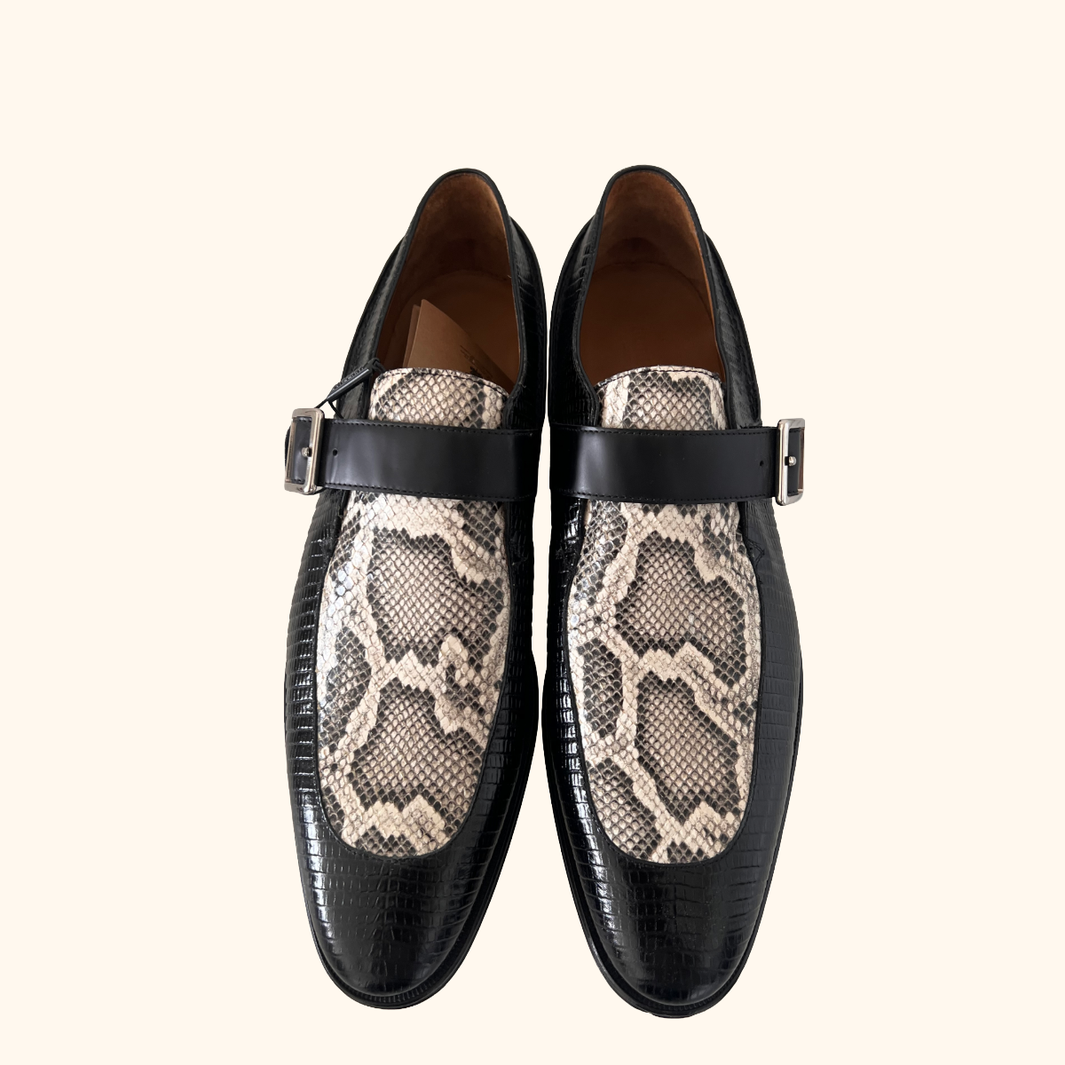 BUrberry python loafers