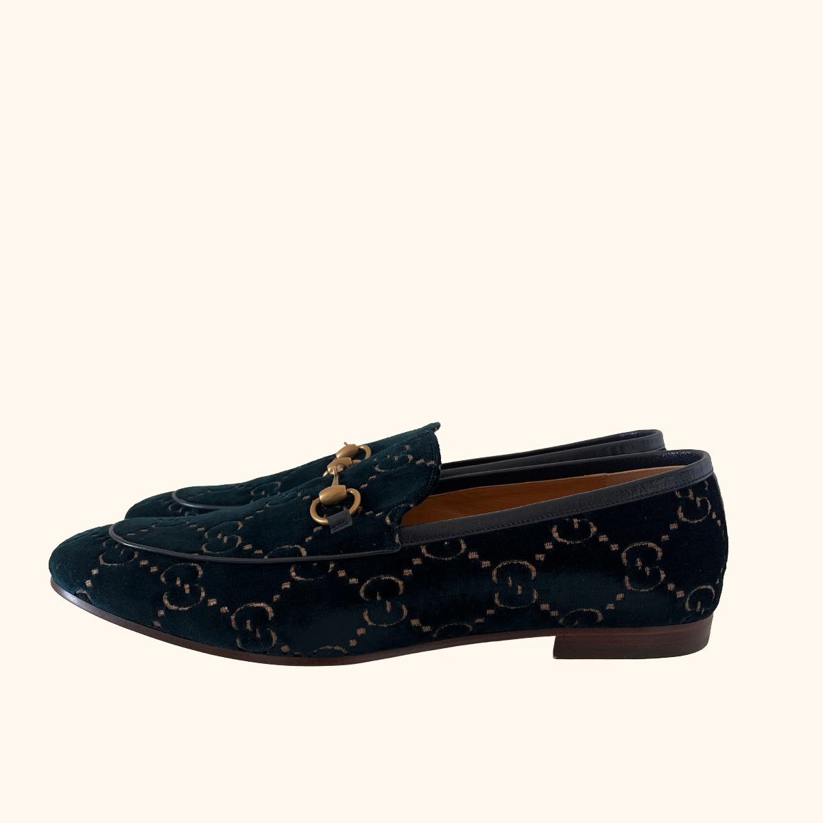 Gucci Jordaan GG Velvet Loafers