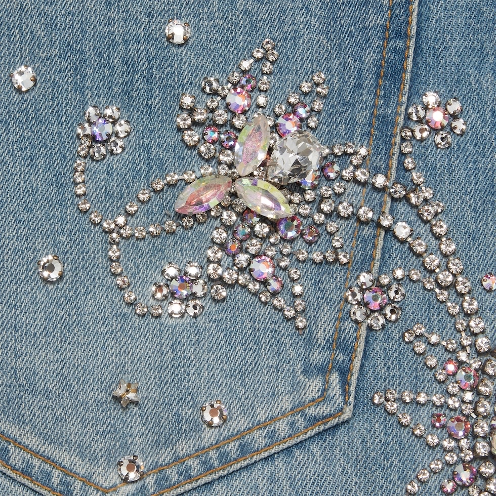 Denim Crystal trouser