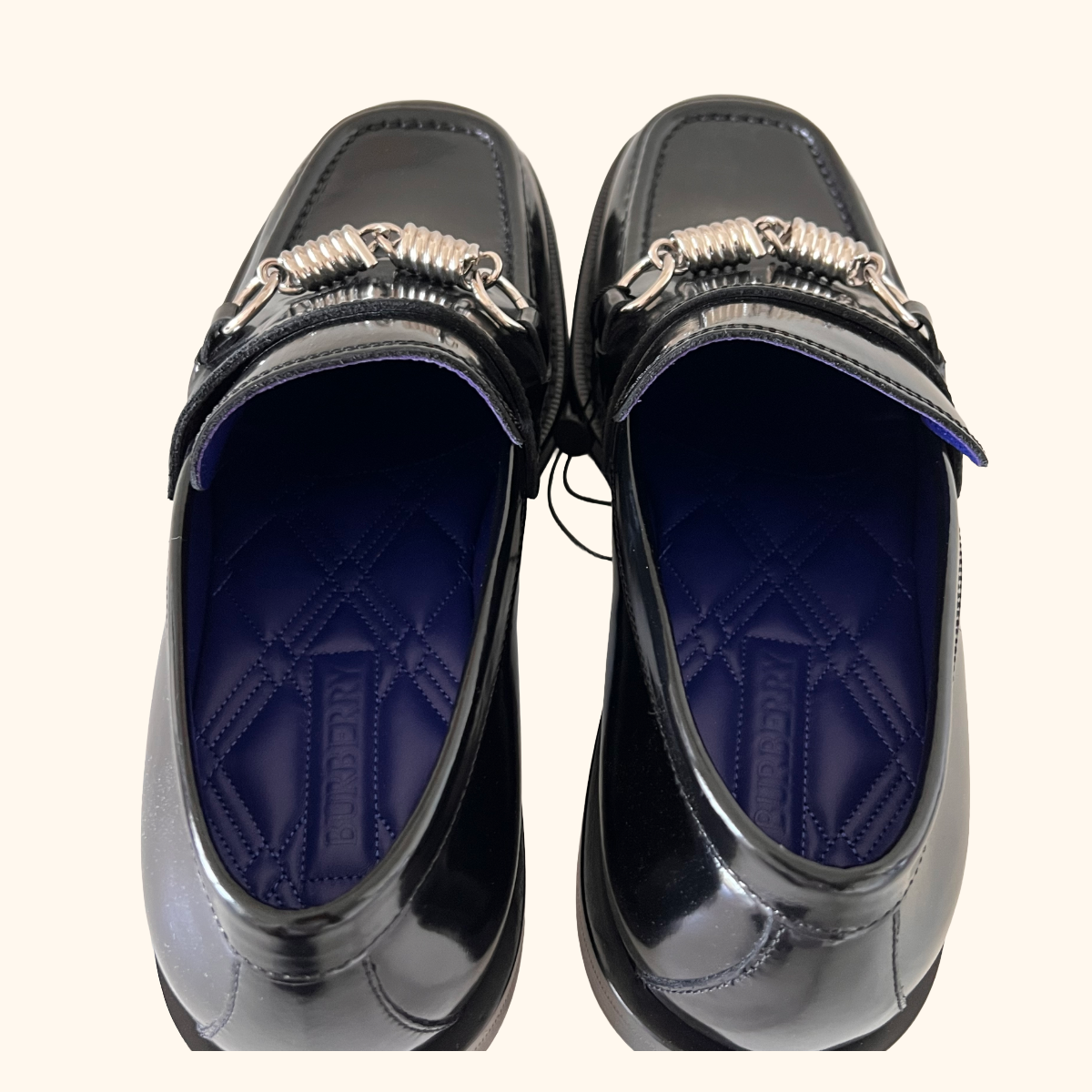 Burberry barbed loafers