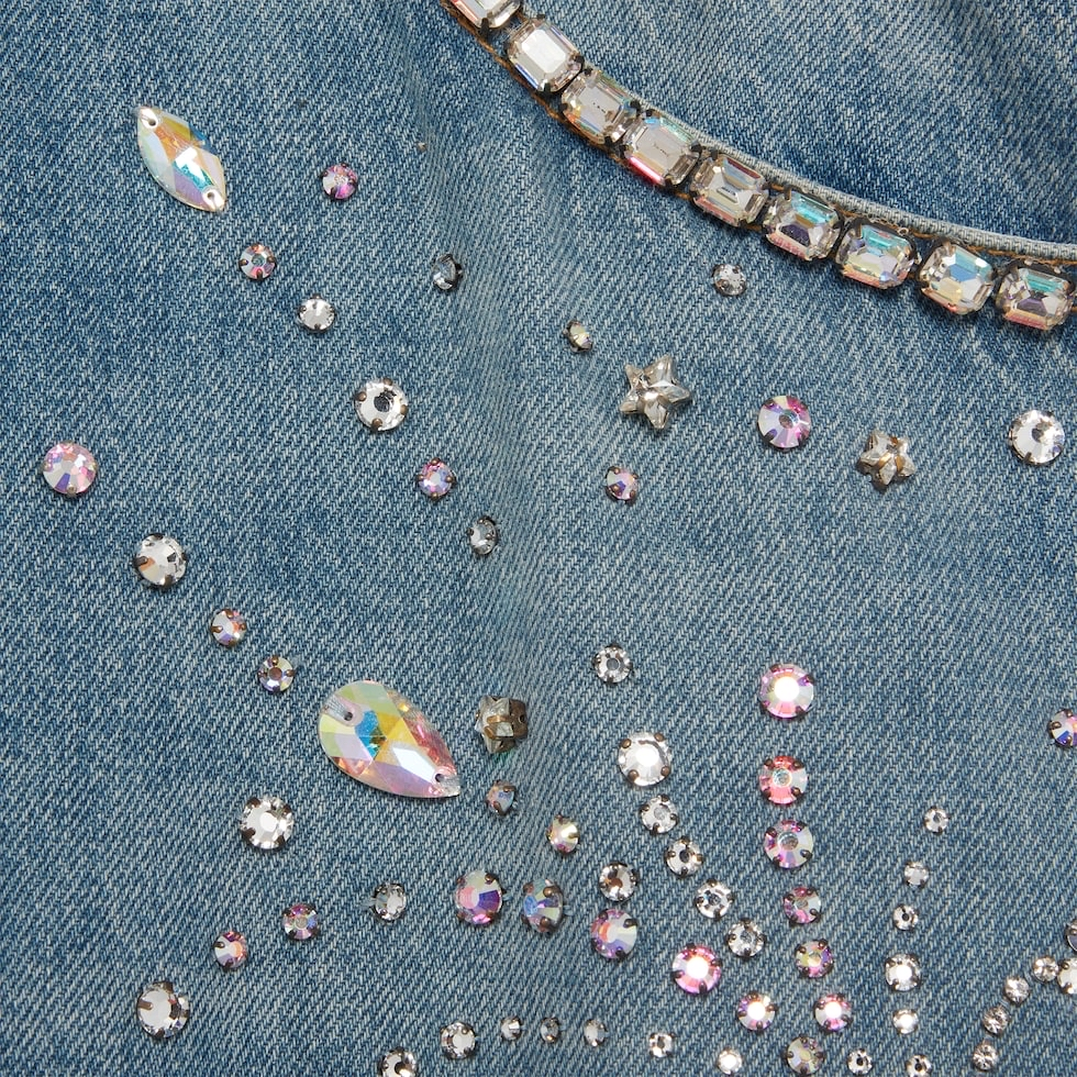 Denim Crystal trouser