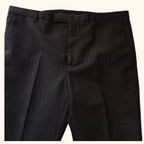 Double breasted pin stripe suit