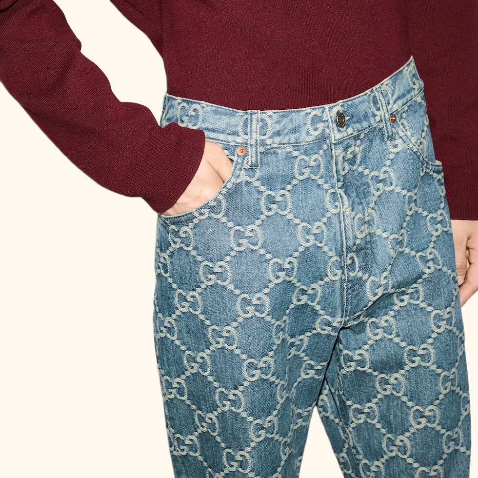 Jacquard jeans