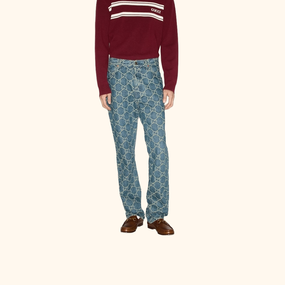 Jacquard jeans