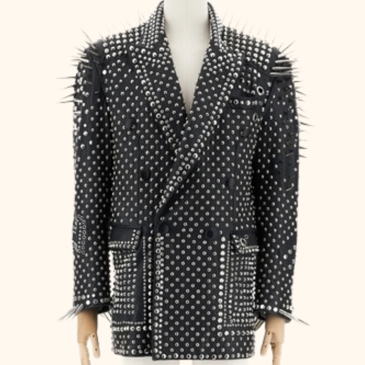 Punk leather jacket
