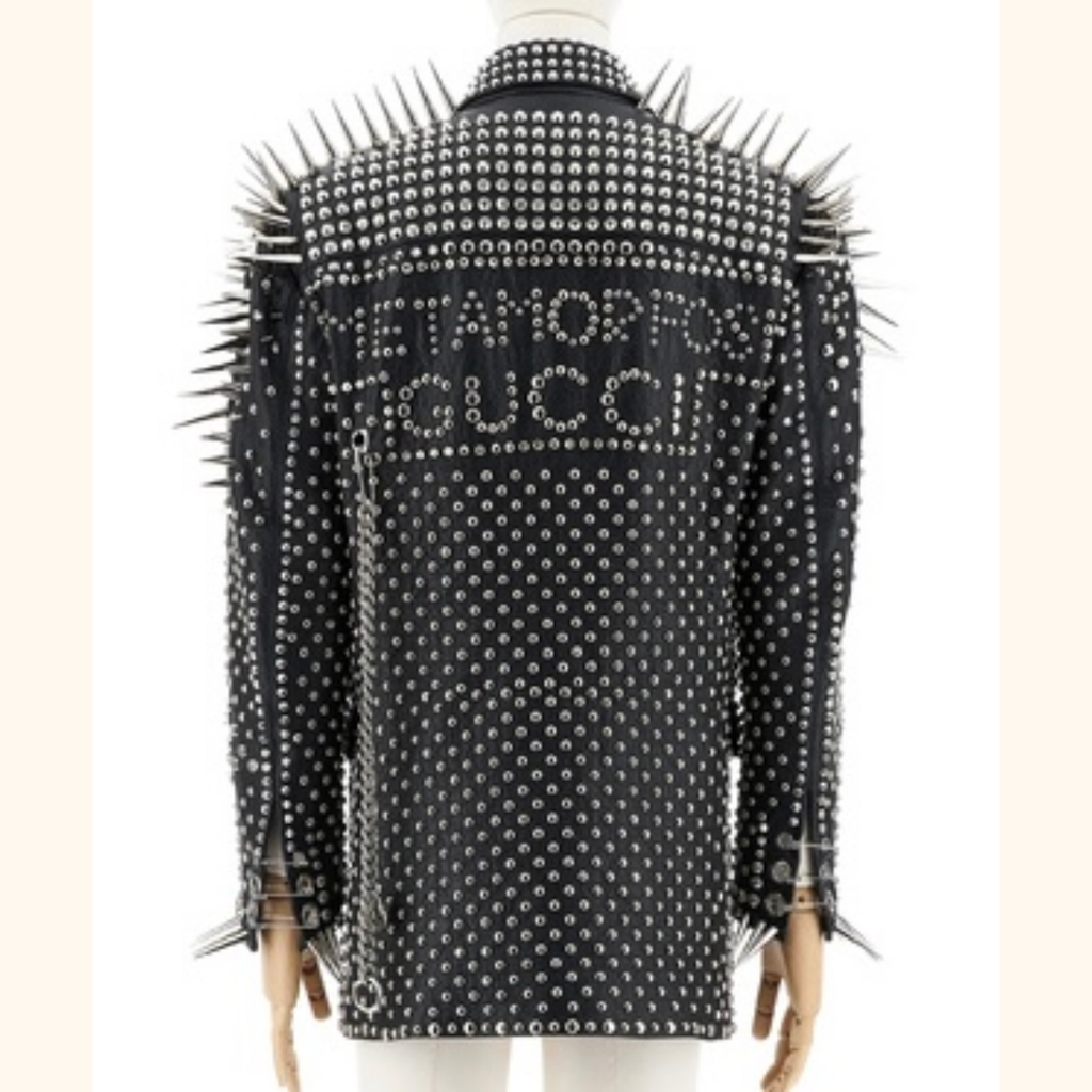 Punk leather jacket