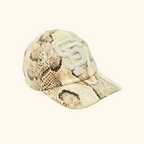 San Francisco snake print leather baseball hat