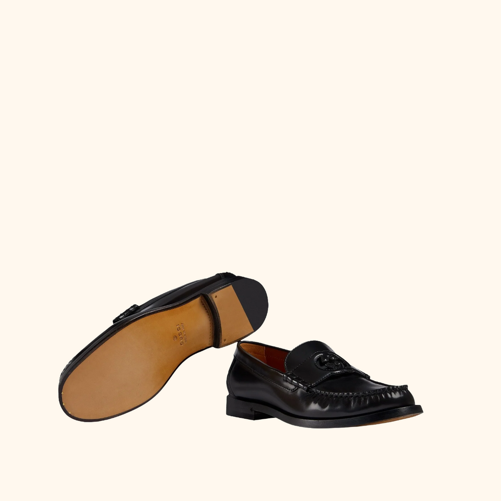 Kaveh Cut out black loafer