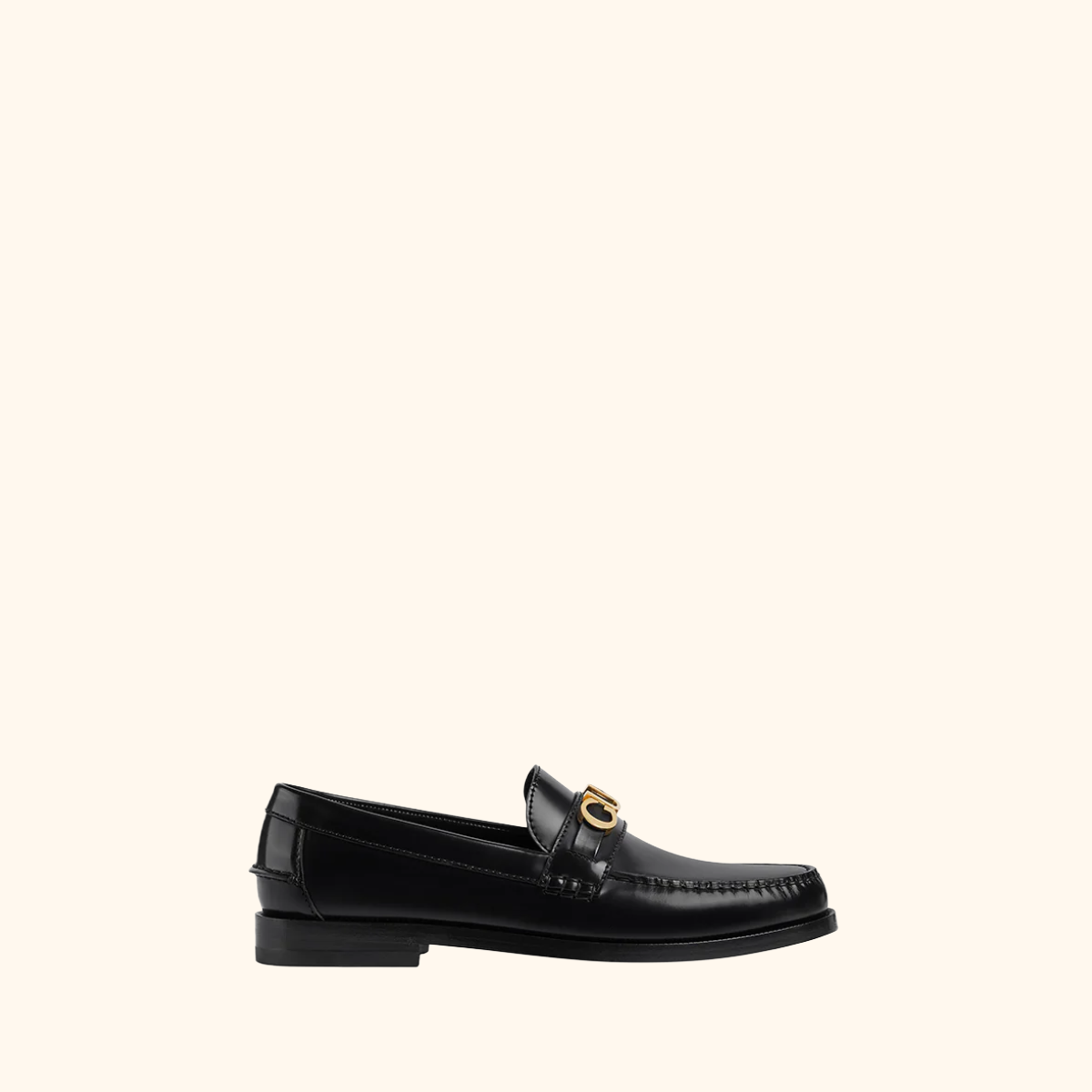 Logo plaque loafer
