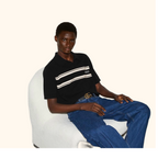Wool cashmere blend polo