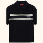 Wool cashmere blend polo