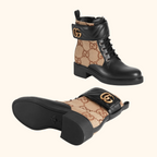 GG Jumbo Canvas Marmont Boot