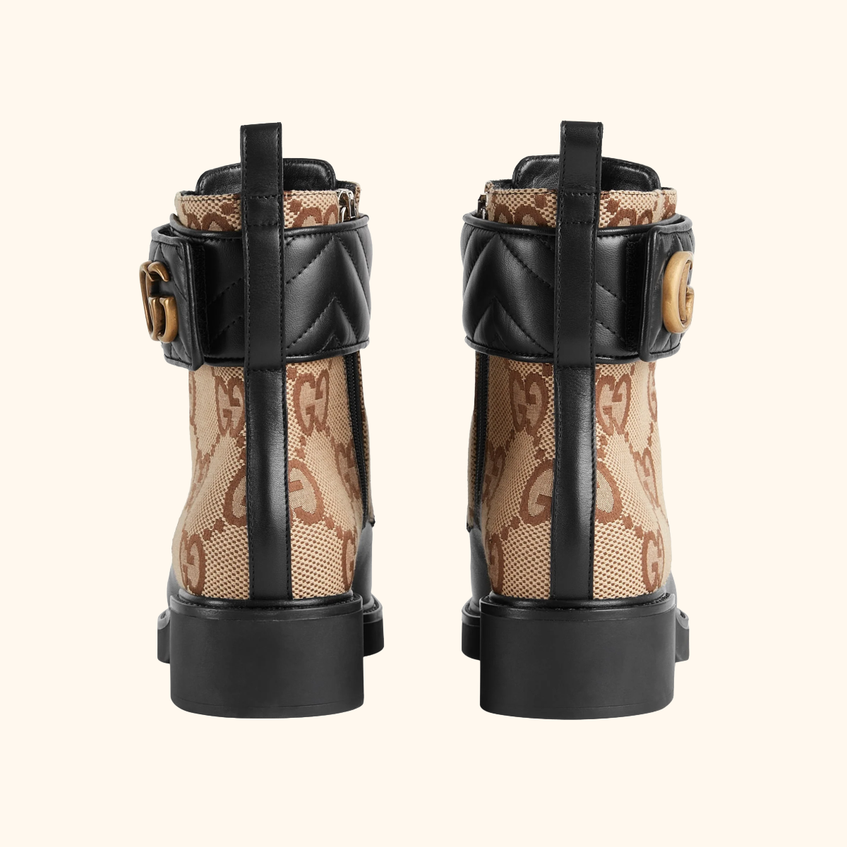 GG Jumbo Canvas Marmont Boot