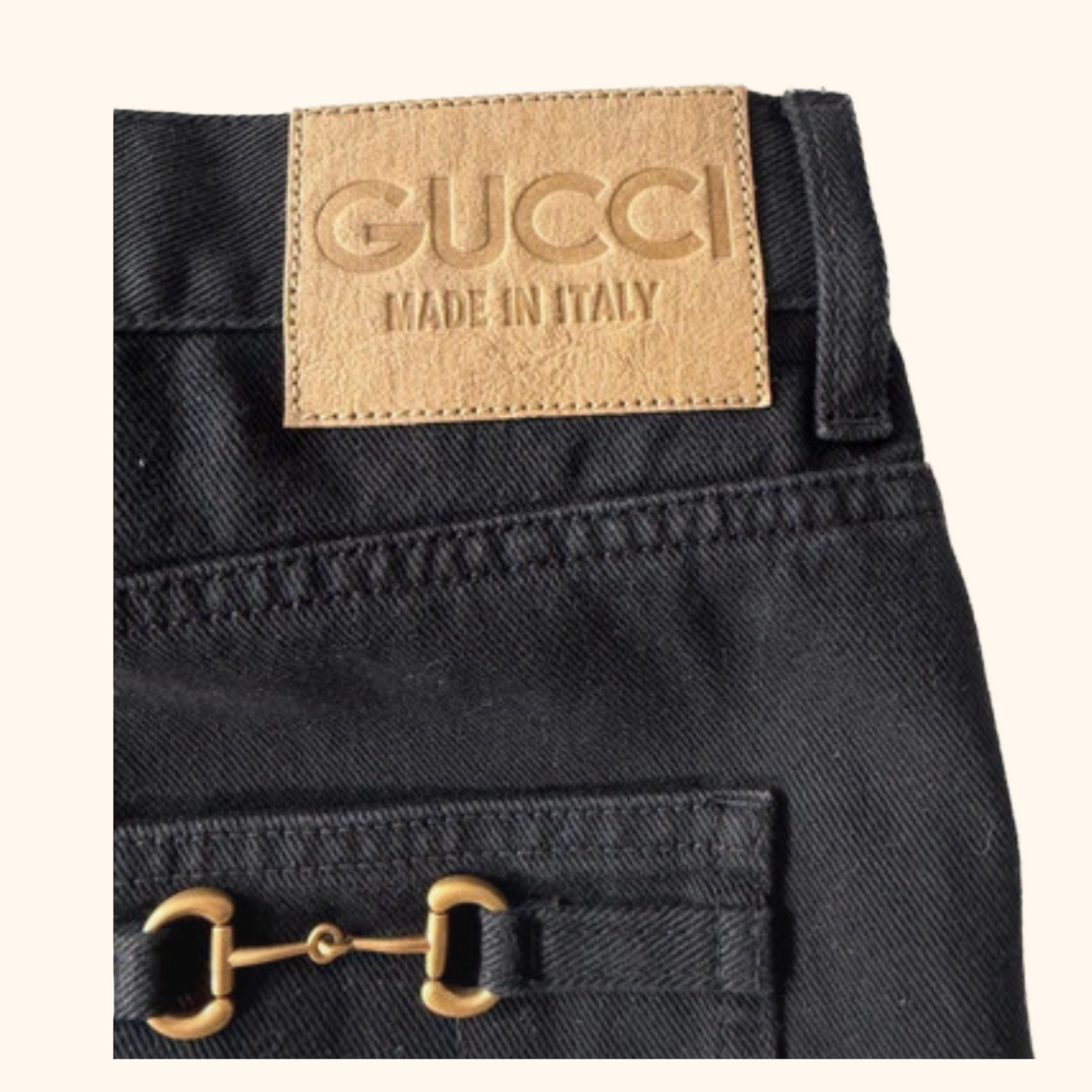 Horsebit denim