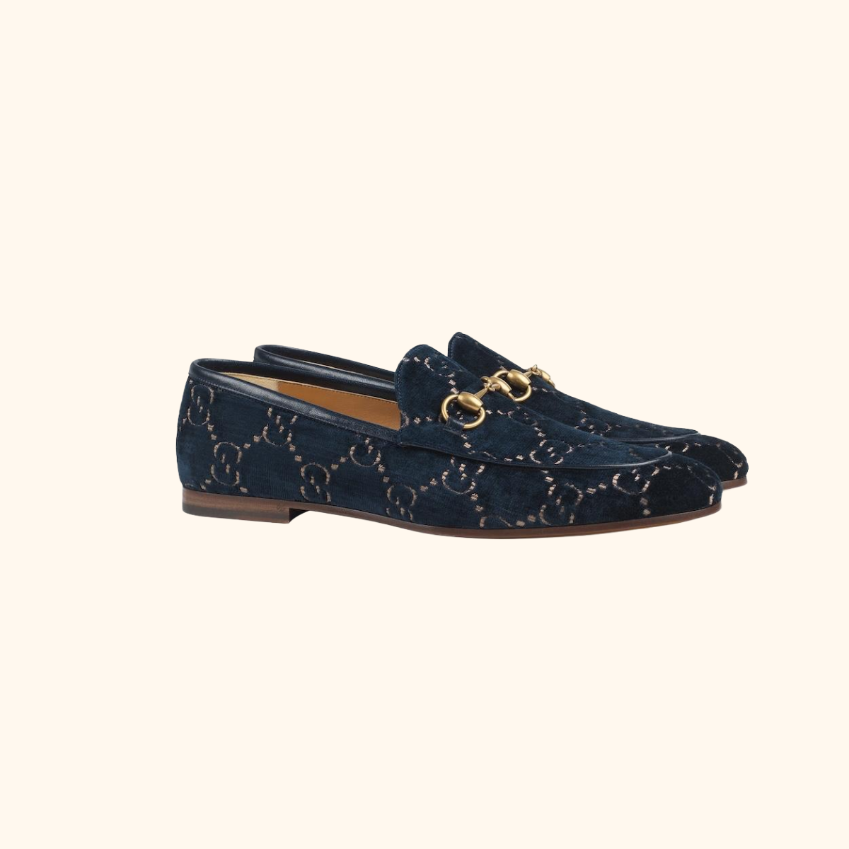 Gucci Jordaan GG Velvet Loafers