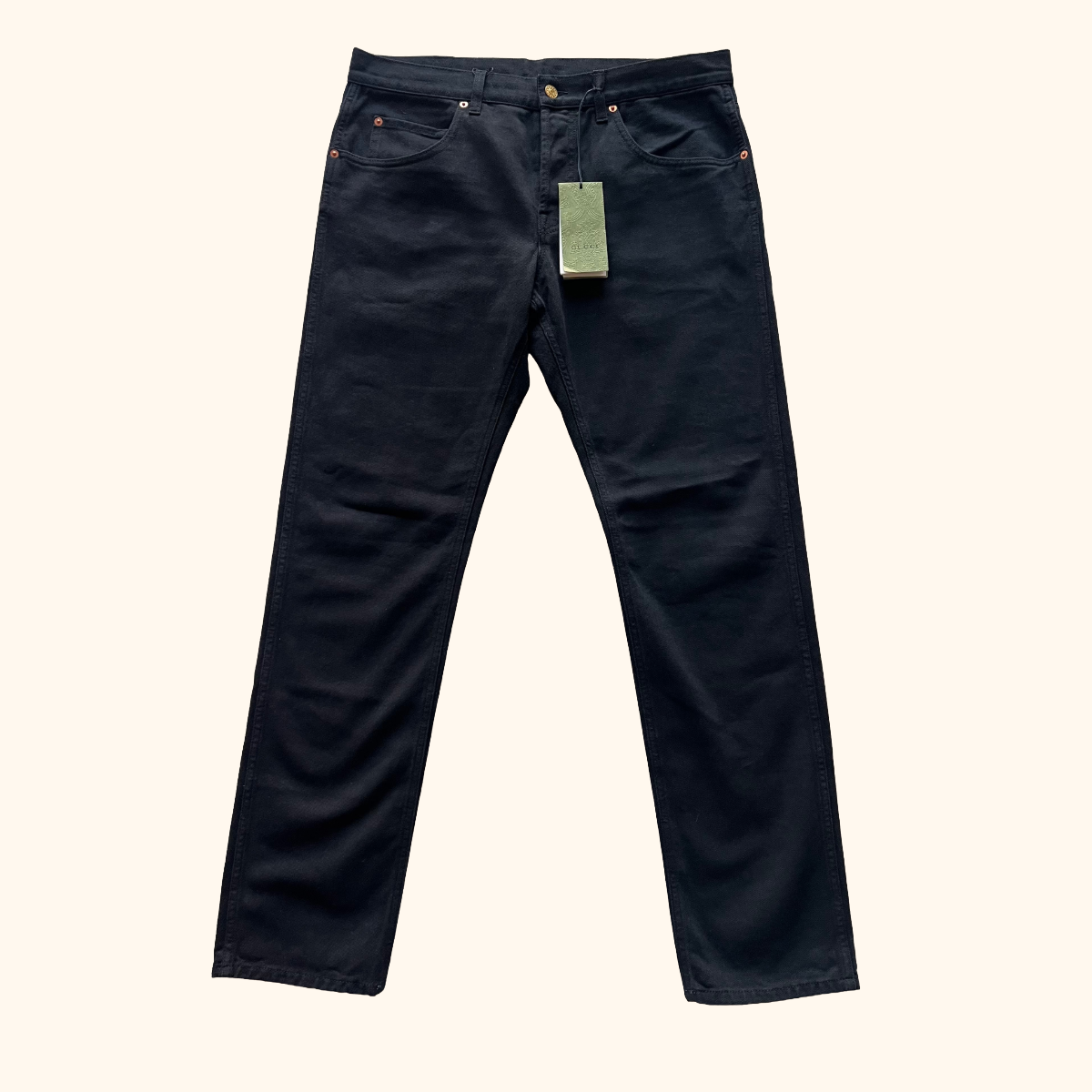 Horsebit denim