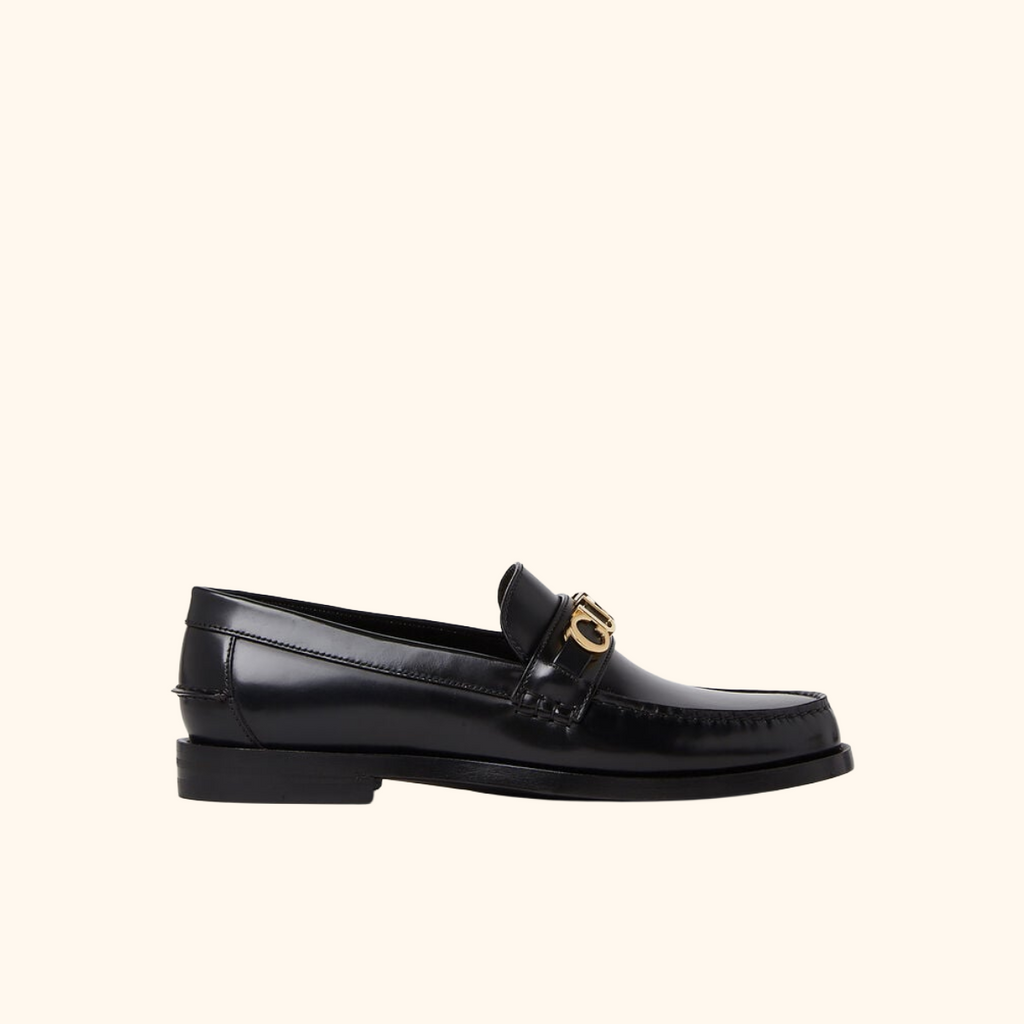 Logo plaque loafer