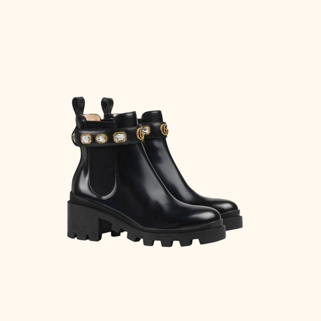 Crystal Belt Boot