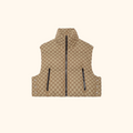 Monogram padded cotton blend gilet
