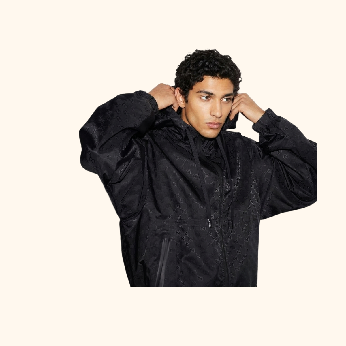 Men’s windbreaker with hood