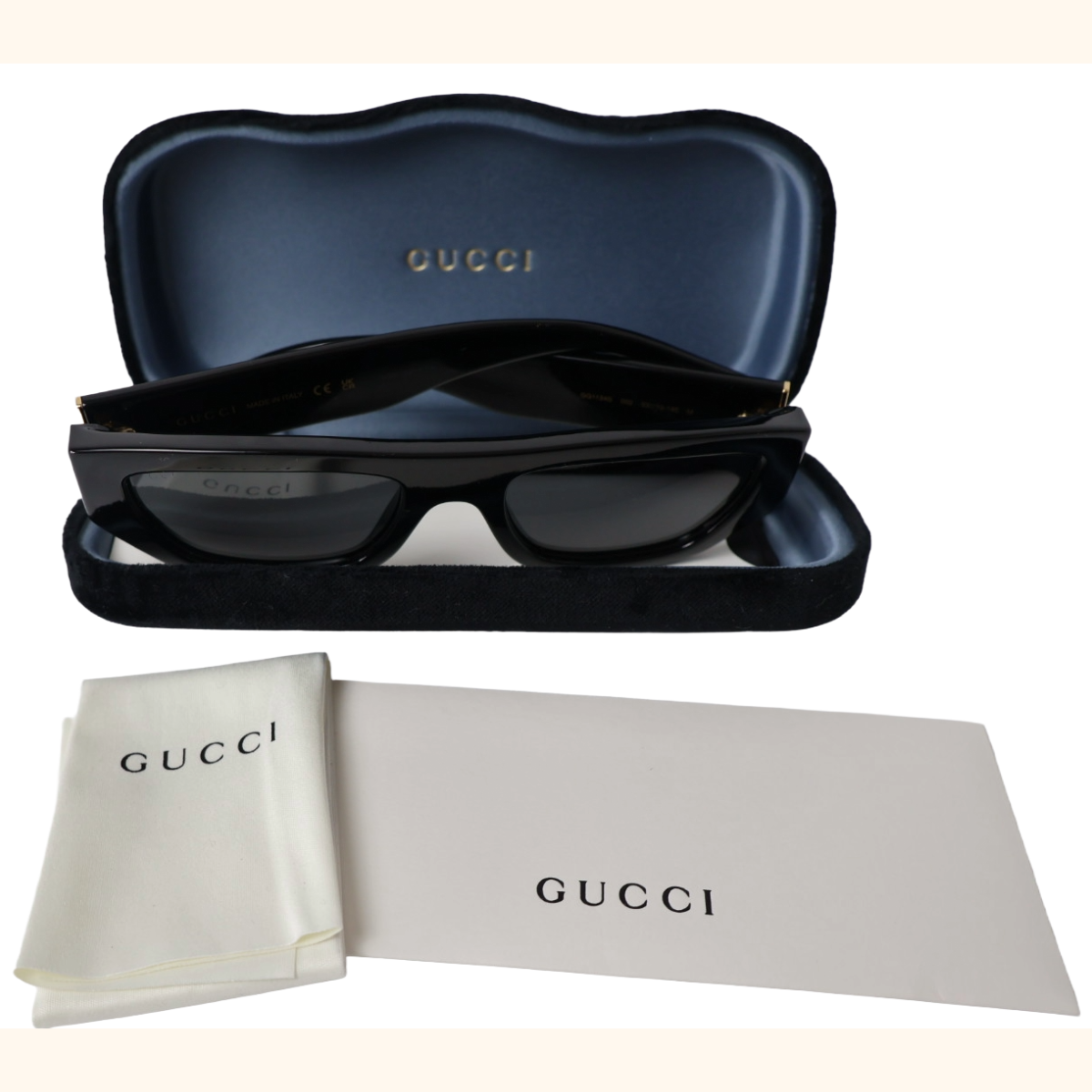 GUCCI BLACK/GREY SUNGLASSES