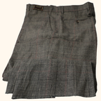 Check wool-blend trousers