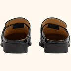 Leather level mules