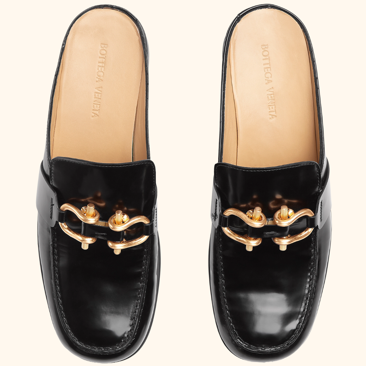 Leather level mules