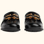 Leather level mules