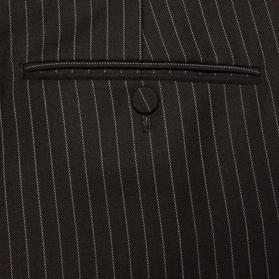 stripe wide legs trouser