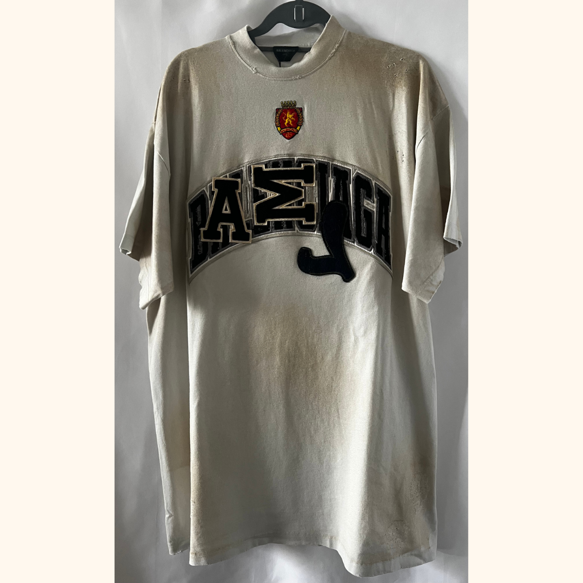 Oversized dirty white t shirt