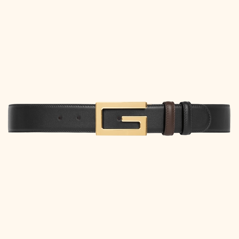 Reversible belt with square G belt