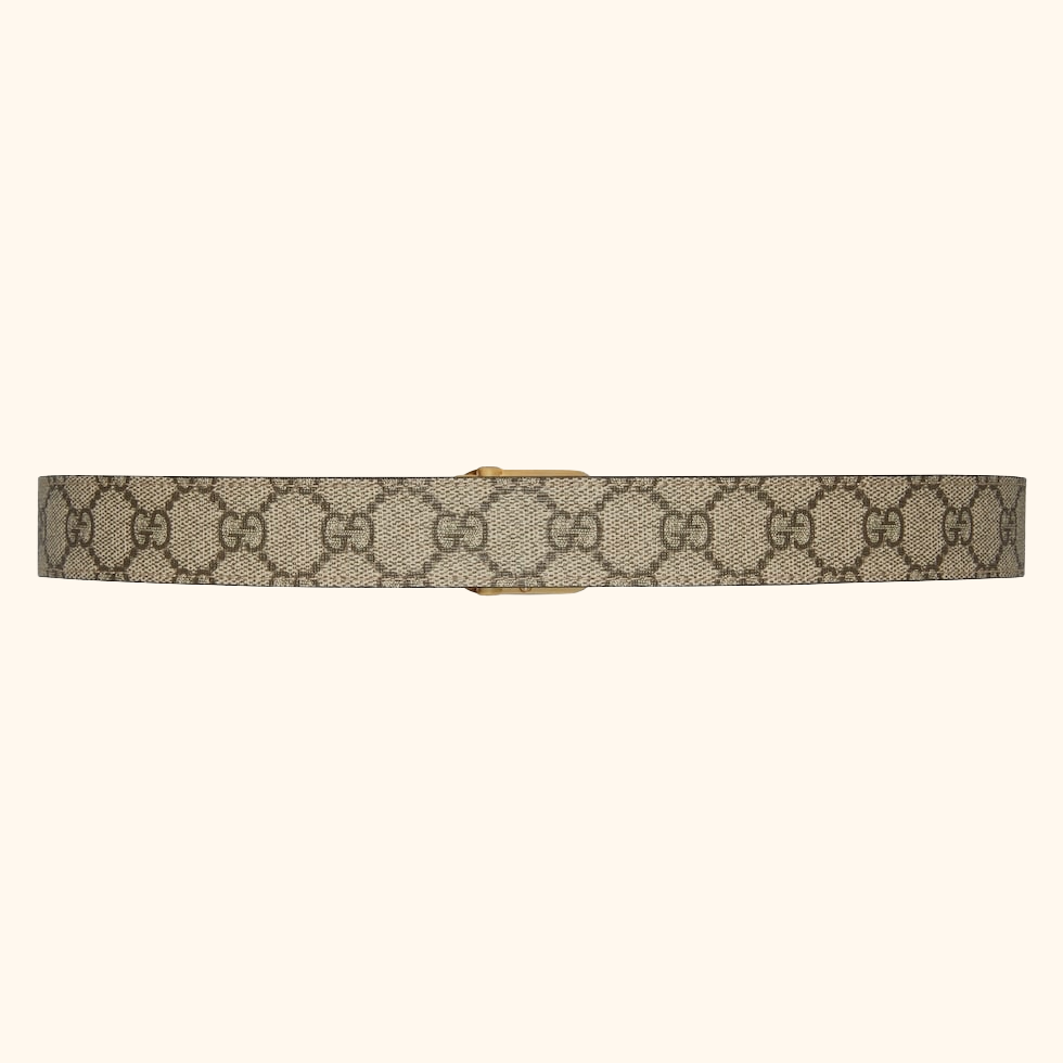 Supreme reversible belt with interlocking G