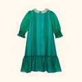 SILK Organza Embroidery Dress