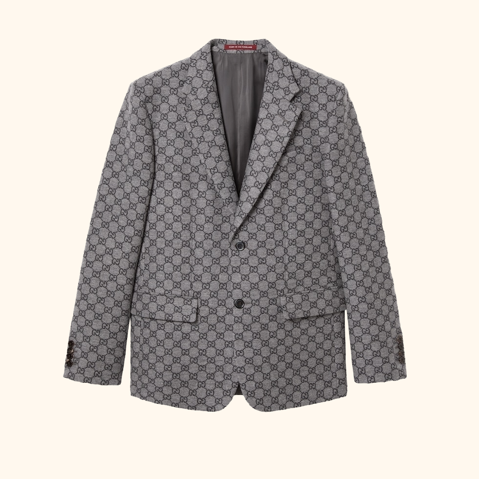 Men’s GG flannel blazer